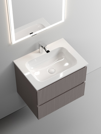 Тумба под раковину Sancos SNOB T SNT60SM 59х45х50 подвесная цвет бежевый